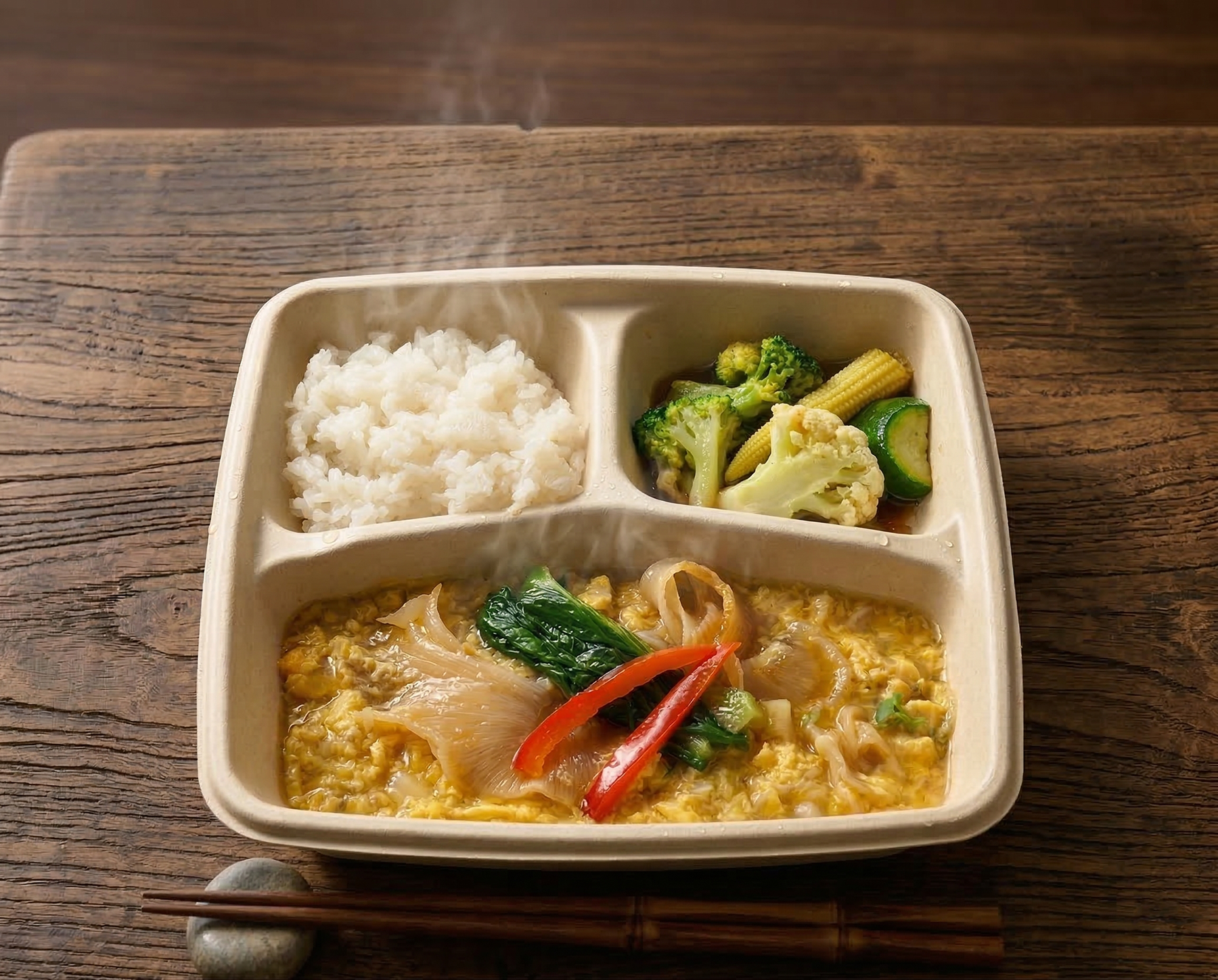 気仙沼贅沢フカヒレとじ卵弁当