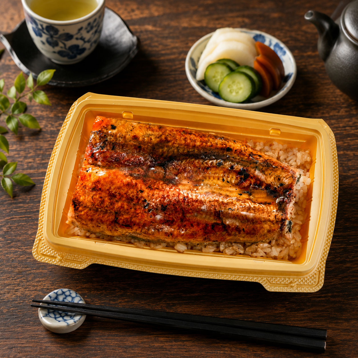 浜名湖産炭火焼き鰻重 　特製たれご飯