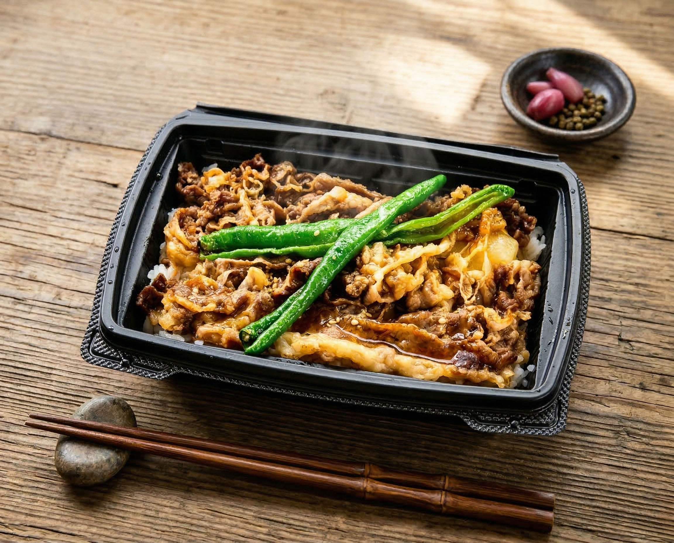 国産黒毛和牛特製たれ すき焼き重