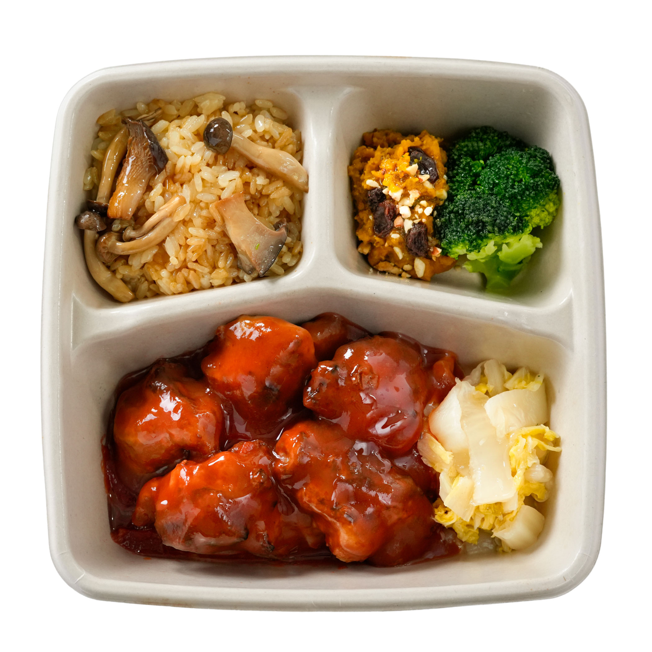 大山鶏ノンフライ唐揚げ 完熟トマトソース弁当