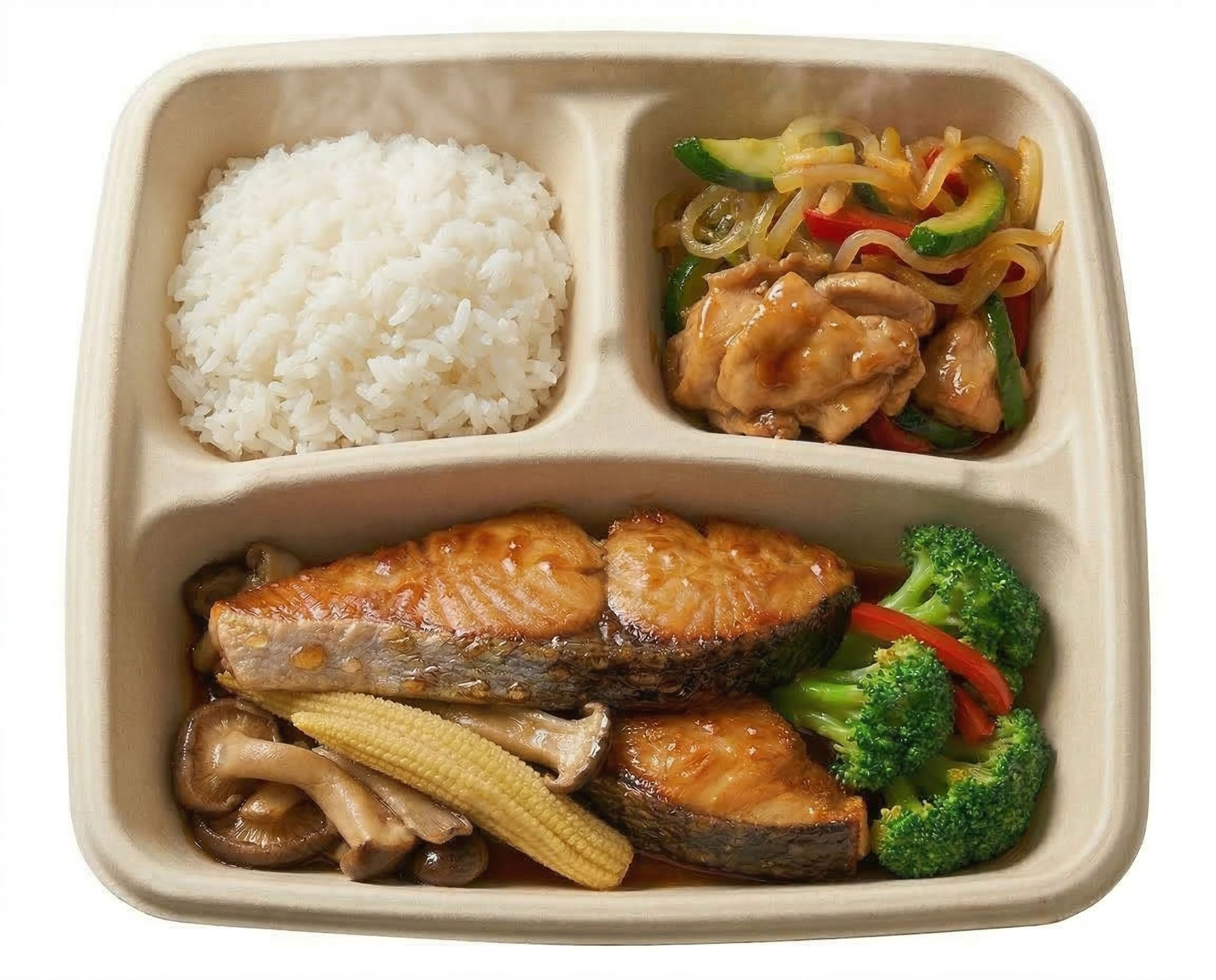 ふっくら鰆(サワラ）の甘酢あんかけ弁当