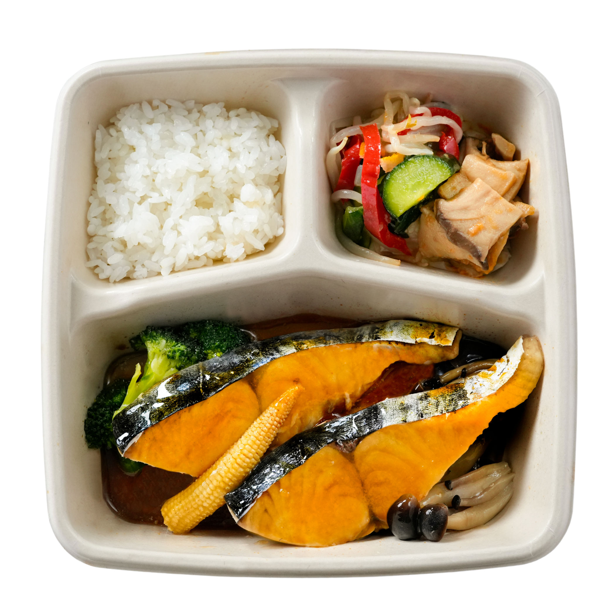 ふっくら鰆(サワラ)の甘酢あんかけ弁当