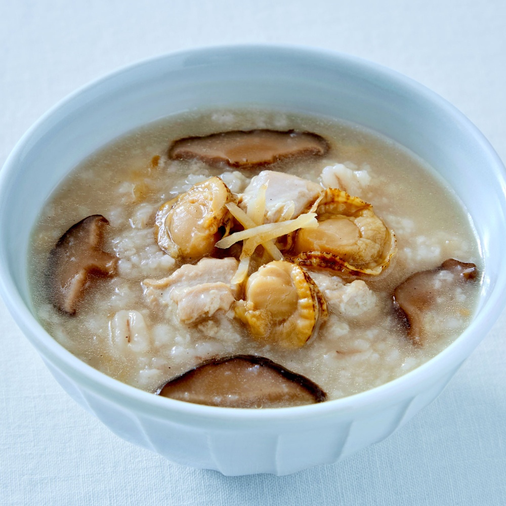 生姜香る鶏とホタテの中華粥