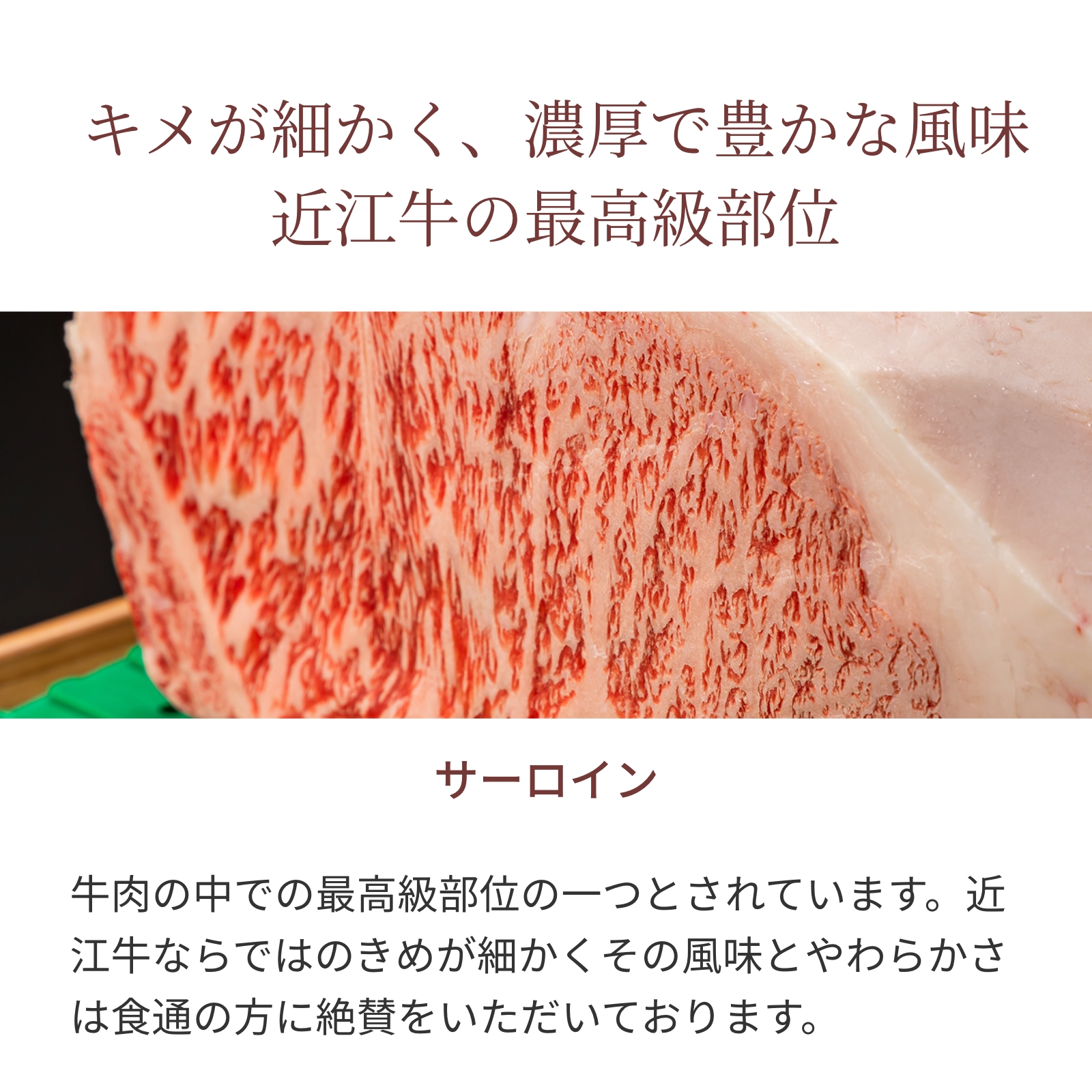 近江牛肉 サーロインステーキ肉(2枚入り)