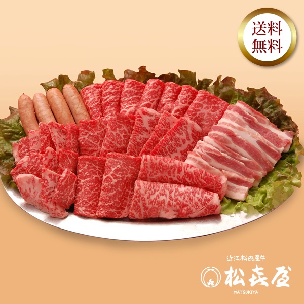 <バーベキューセット> 近江牛肉 4人用ボリュームプラン 850g