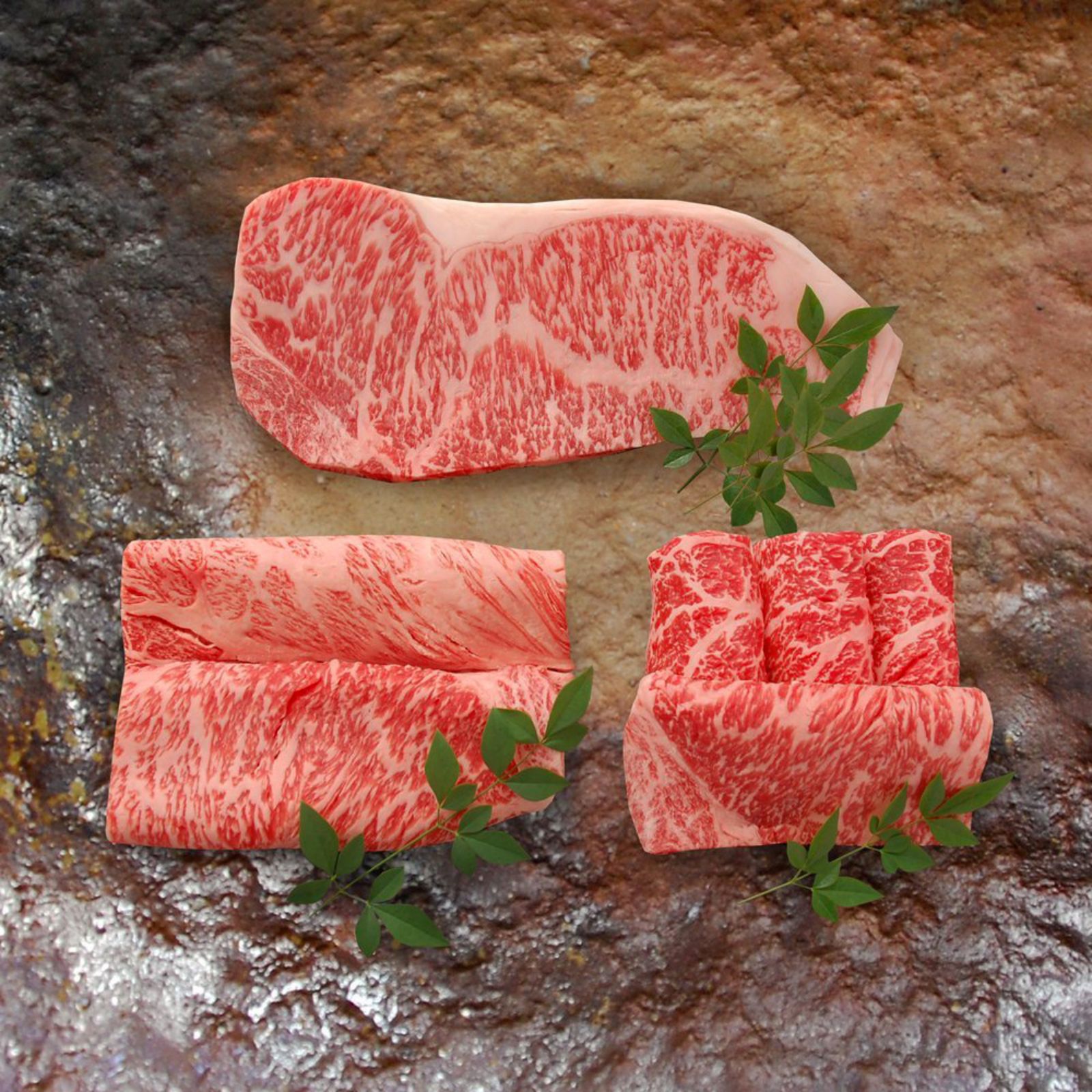 スーパープレミアムギフト 近江牛 至極上ステーキ、すきしゃぶ、あみ焼き食べつくしセット 梅