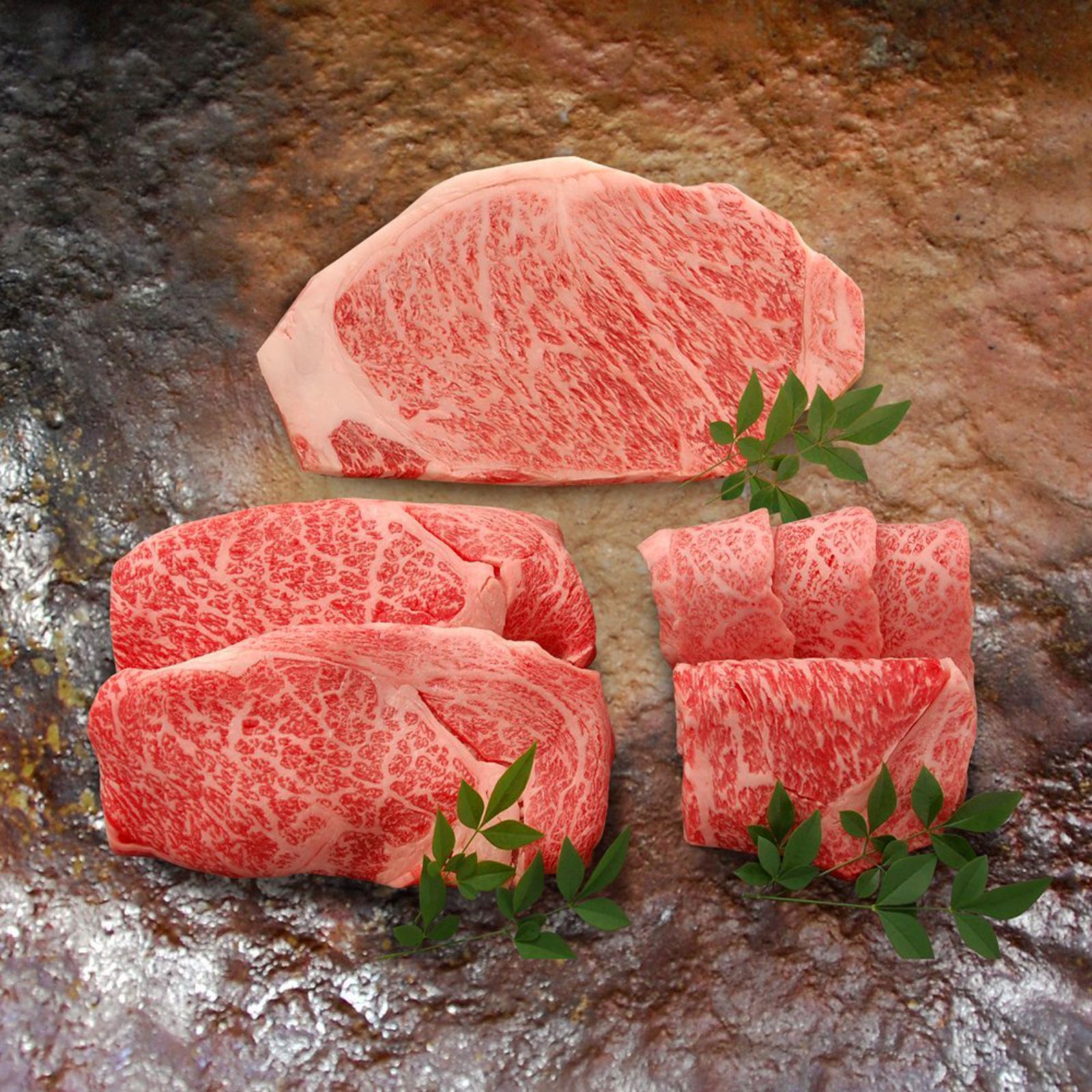 スーパープレミアムギフト 近江牛 至極上ステーキ、すきしゃぶ、あみ焼き食べつくしセット 竹