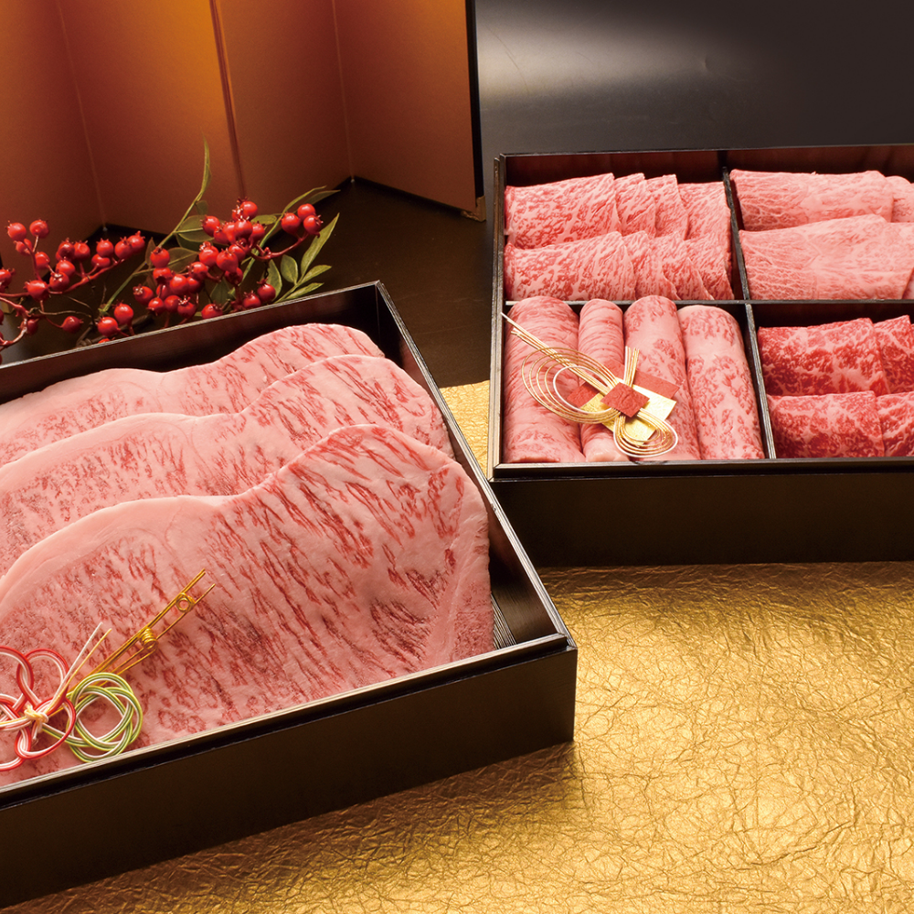 近江松喜屋重 あみ焼き・ステーキセット1.2kg