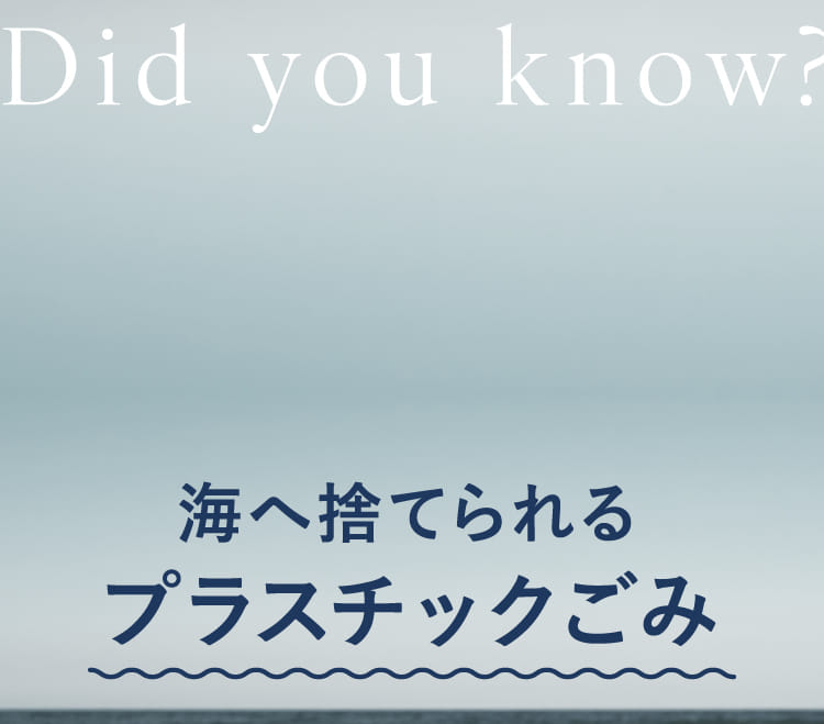 海へ捨てられるプラスチックごみ