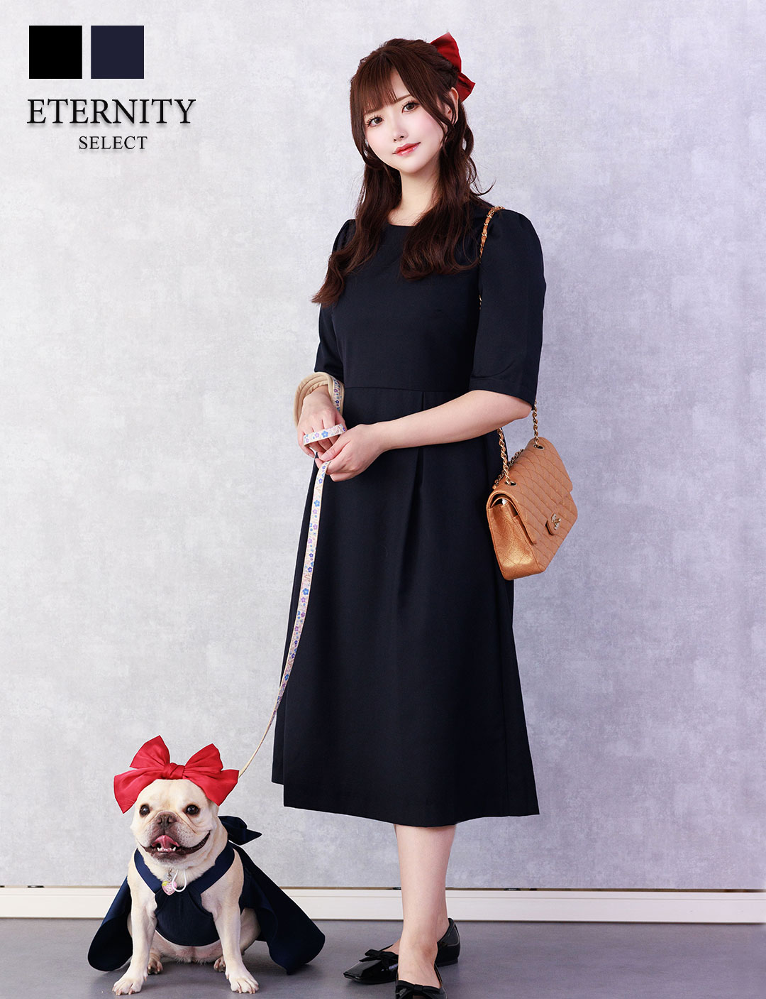 エレガント ワンピース レディース 【リンクコーデ】