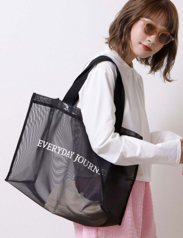 【限定価格】ロゴ入り特大メッシュトートバッグ