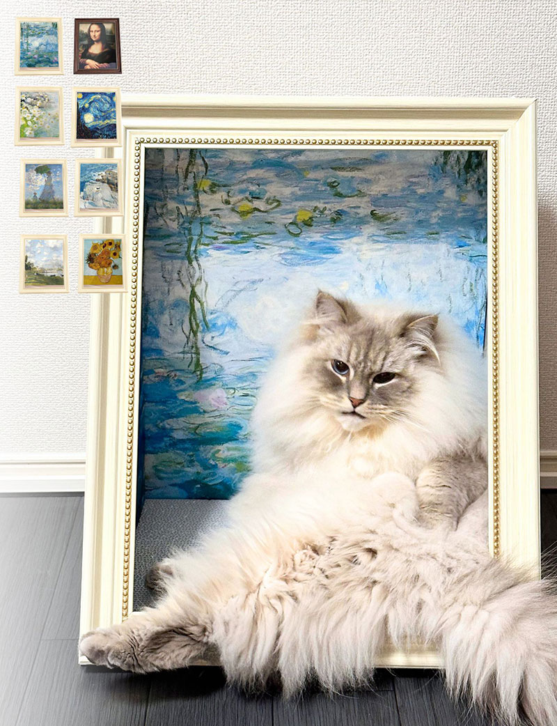 【フェア価格】名画ハウス 爪とぎ 5WAY 額縁 猫 犬