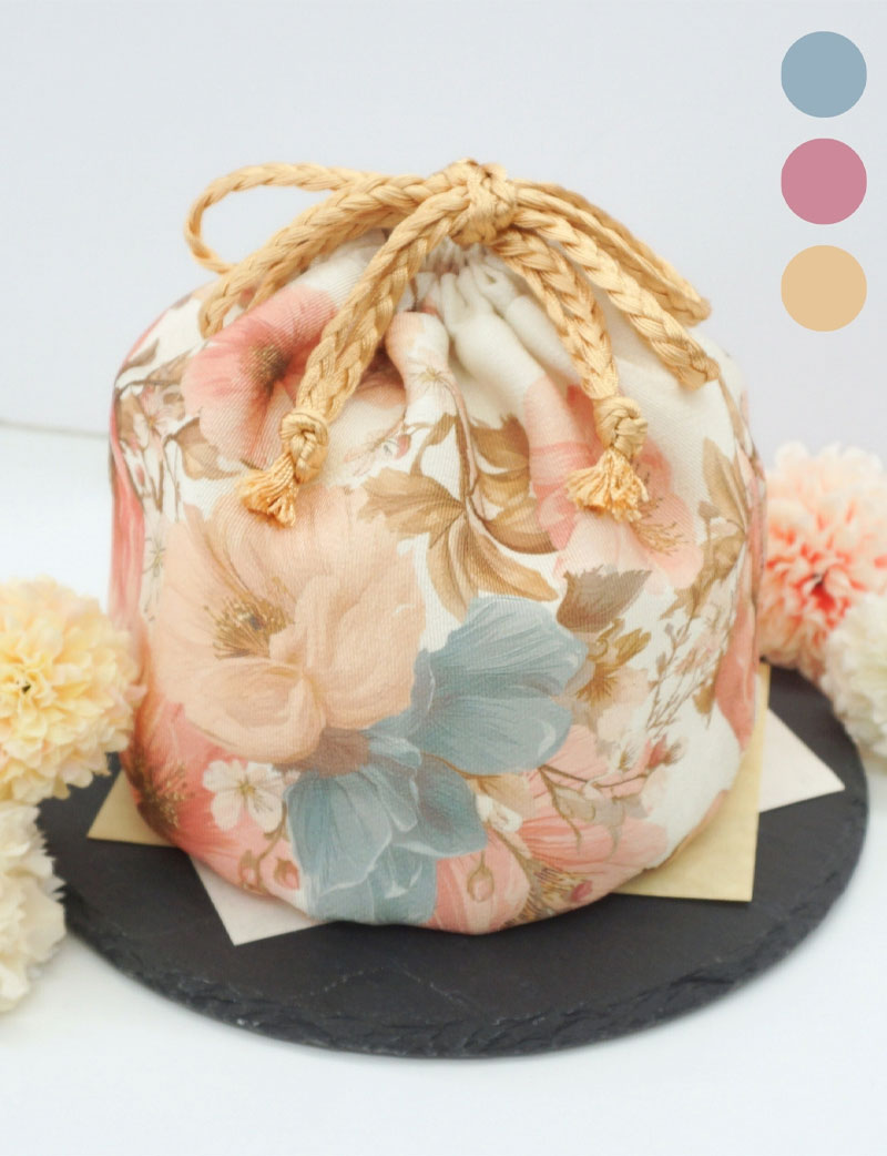\まとめ買いでオトク/かわいい ちりめん巾着袋 和柄 巾着バッグ【七五三などハレの日に】