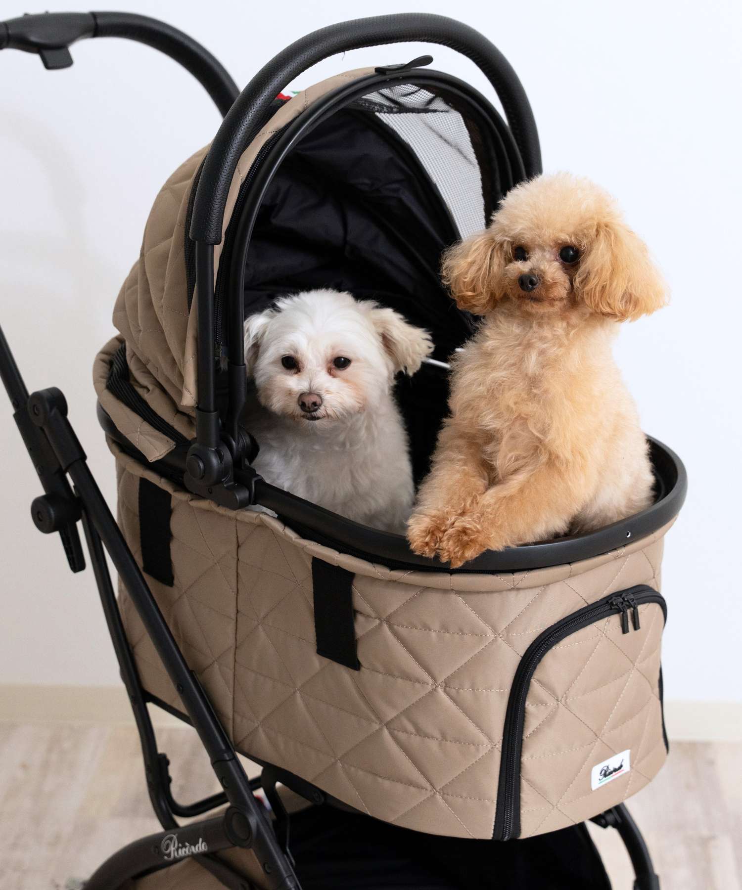 ブラックキルティング ペットカート ブラックキルティング ペットカート