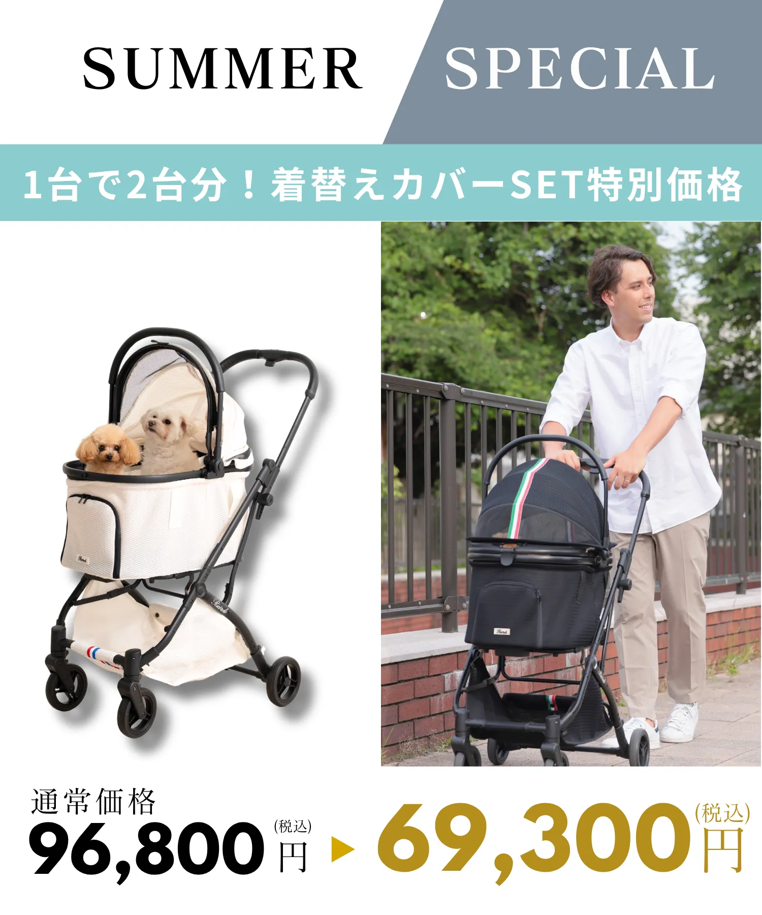 特別セット】衣替え可能なバギー RIVORDO BUGGY 軽量 耐荷重20kg