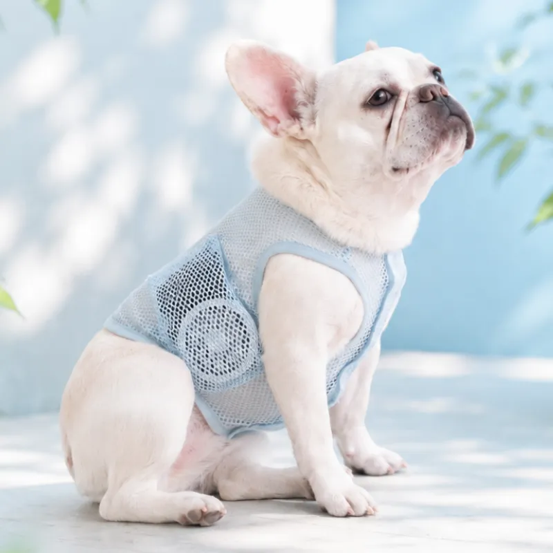 COOL DOG mesh cooling vest for dogs with a built-in wearable fan