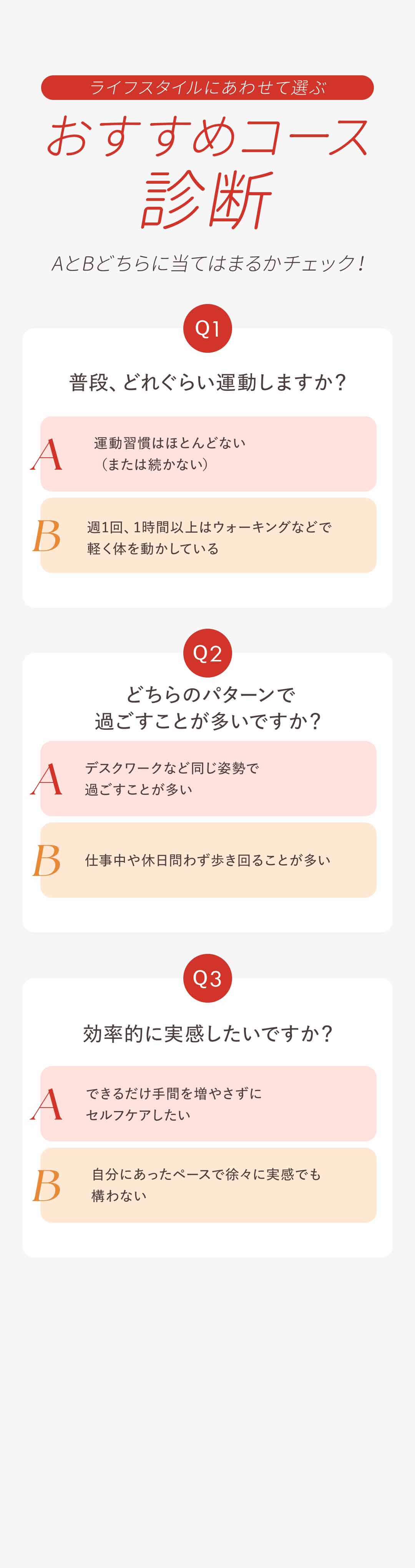 おすすめコース診断