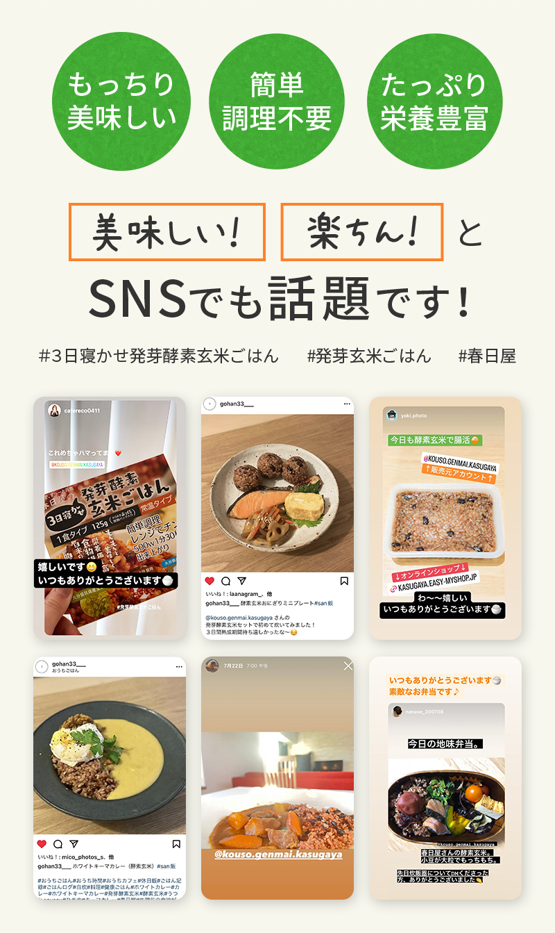 25%OFF 【1ヶ月毎30食 年間購入コース】３日寝かせ発芽酵素玄米ご飯
