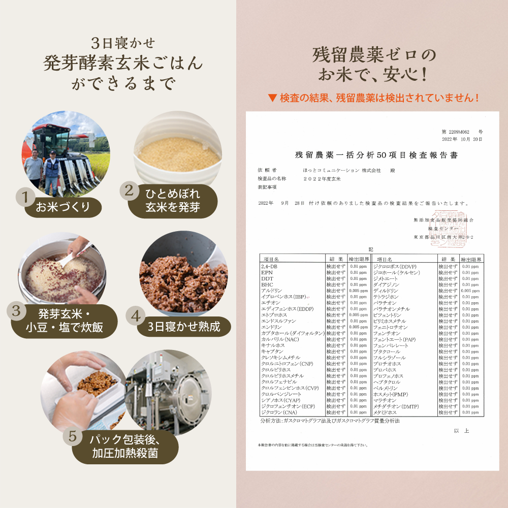 【1000円お試しセット】3日寝かせ発芽酵素玄米 3食お試しセット