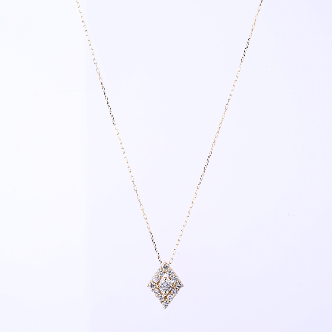 K18 YG ダイヤ ネックレス N-82