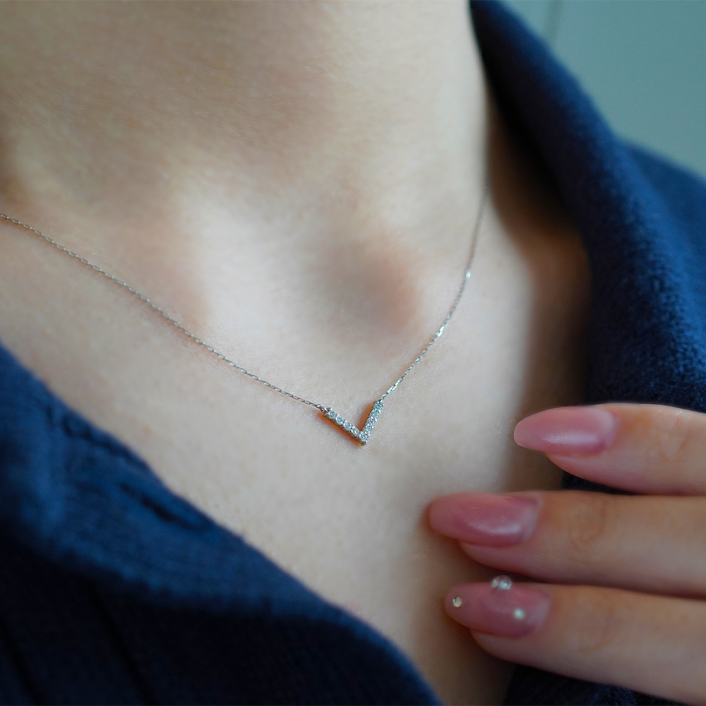 PT900 ダイヤ ネックレス N-69