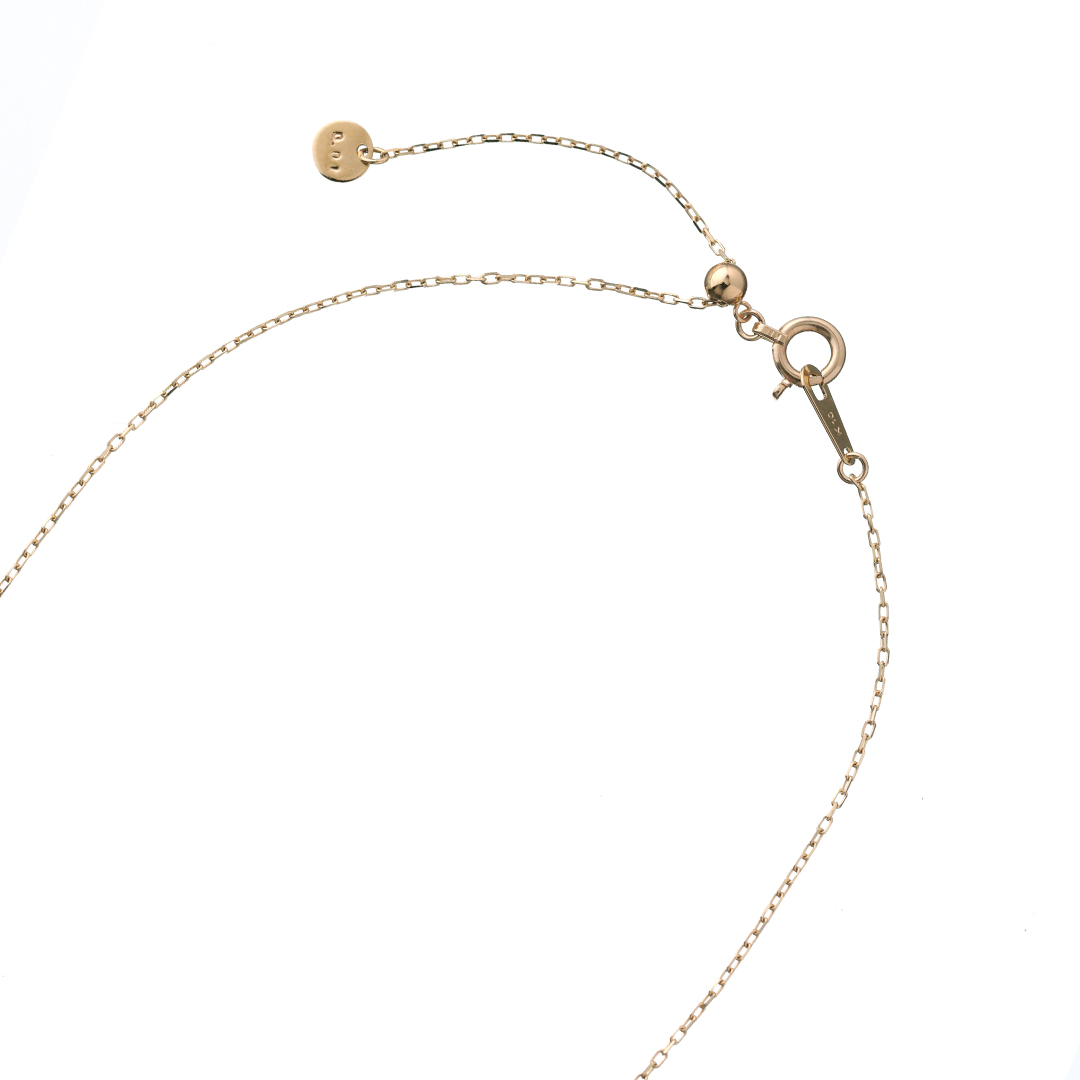 K10 YG ダイヤモンド ネックレス  N-58