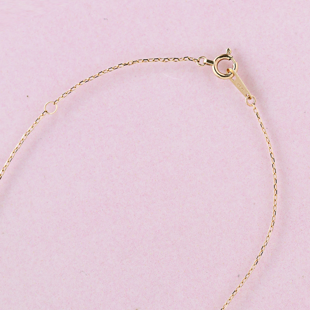 K10 YG ダイヤモンド ネックレス  N-58