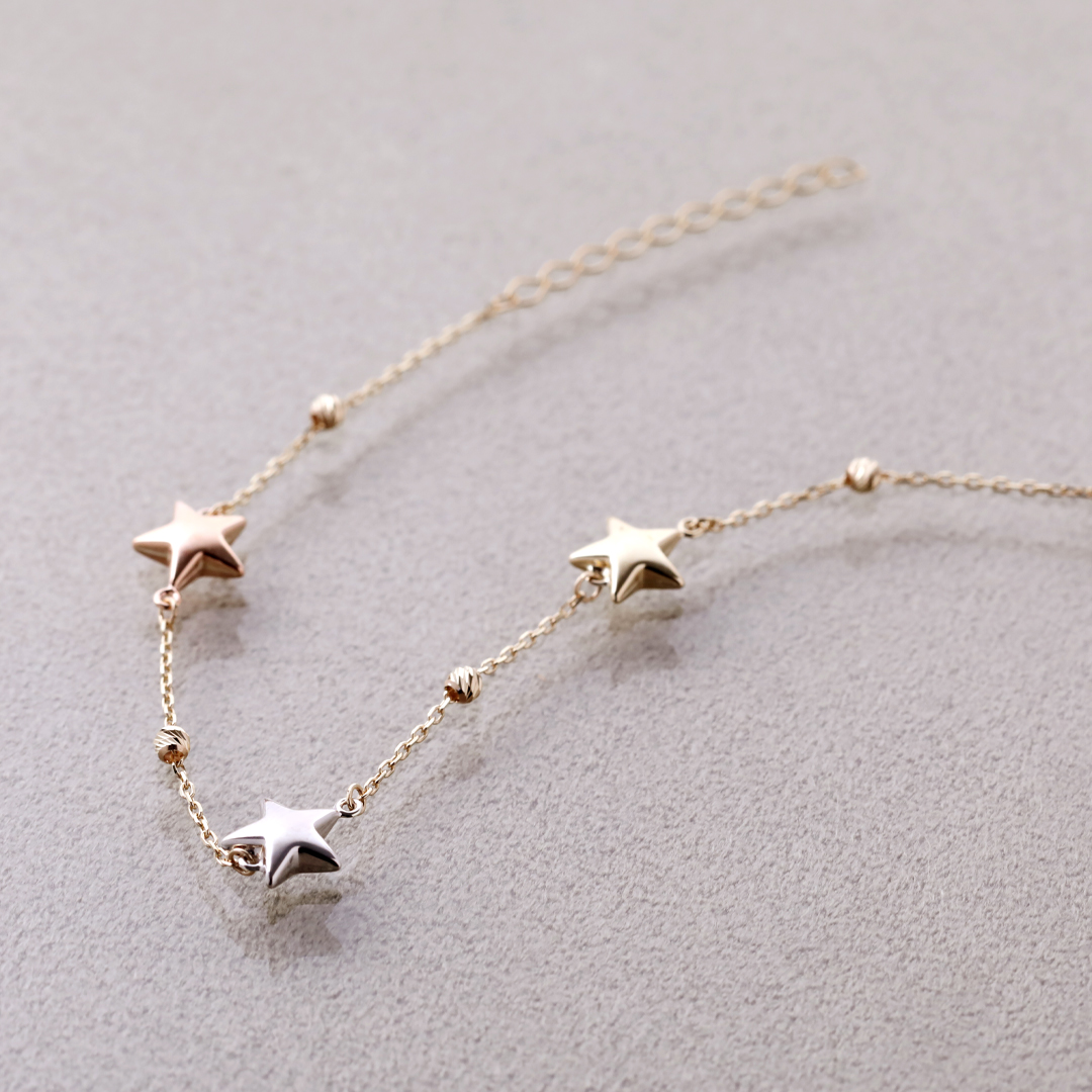 K18 スター モチーフ ブレスレット  B-22