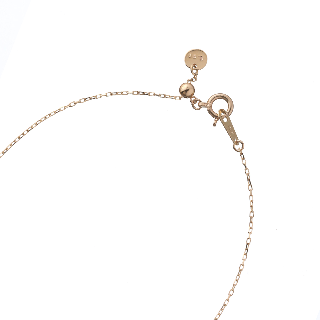 K10 YG ダイヤモンド ネックレス  N-58