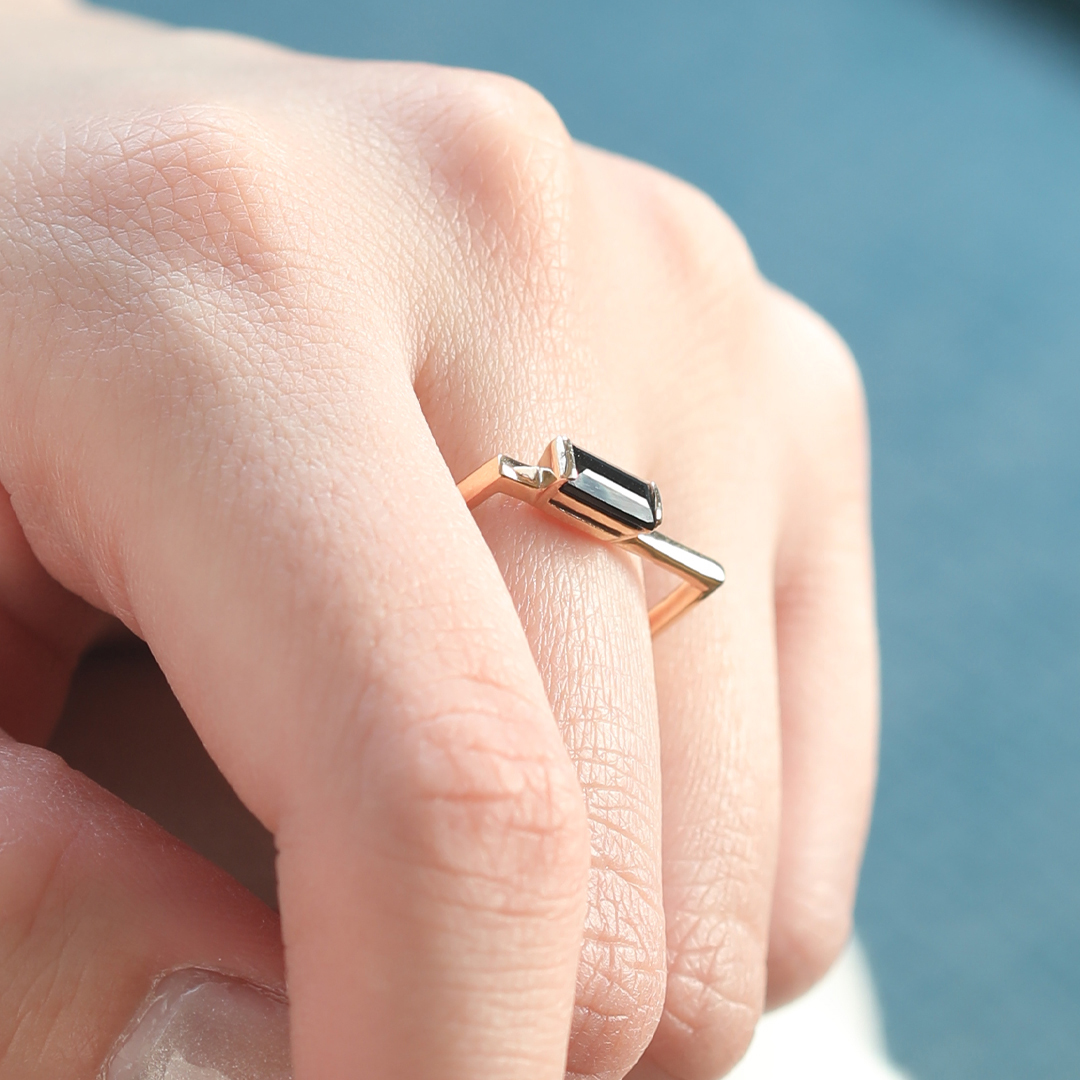 K10 YG オニキス リング R-45