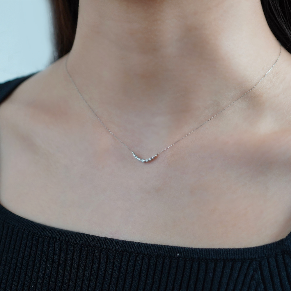 PT900 ダイヤ ネックレス N-72