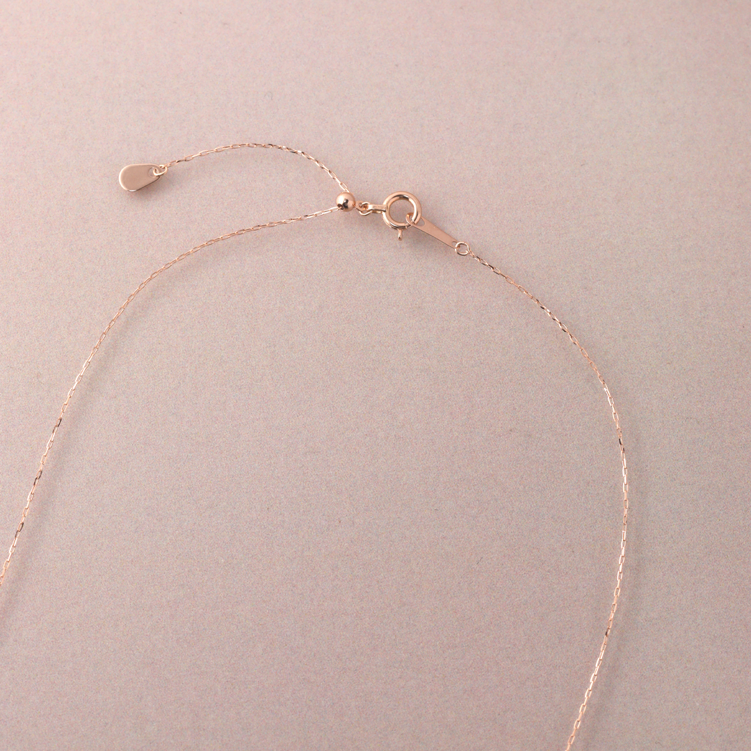 K18 PG ピンクサファイア ネックレス N-78