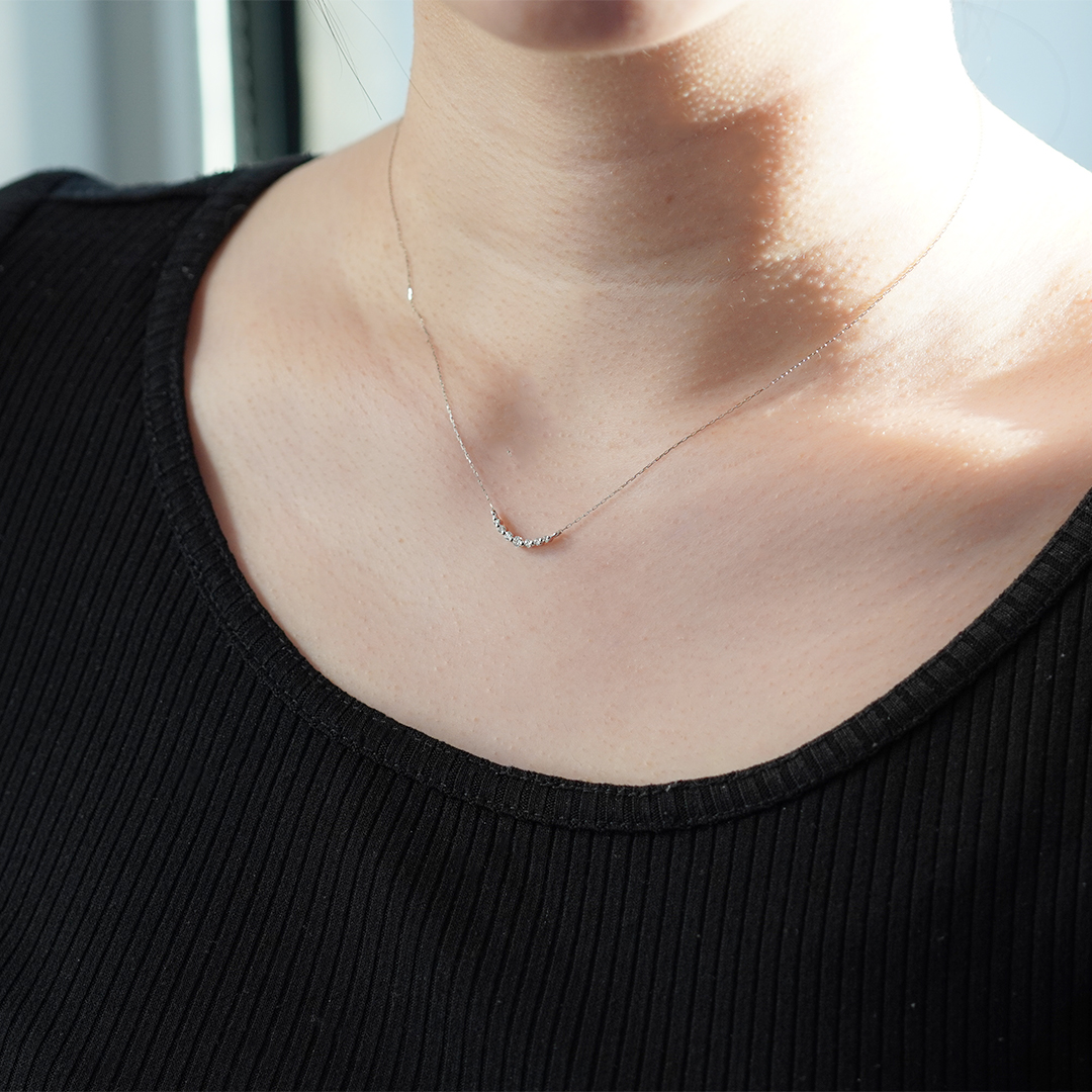 PT900 ダイヤ ネックレス N-72