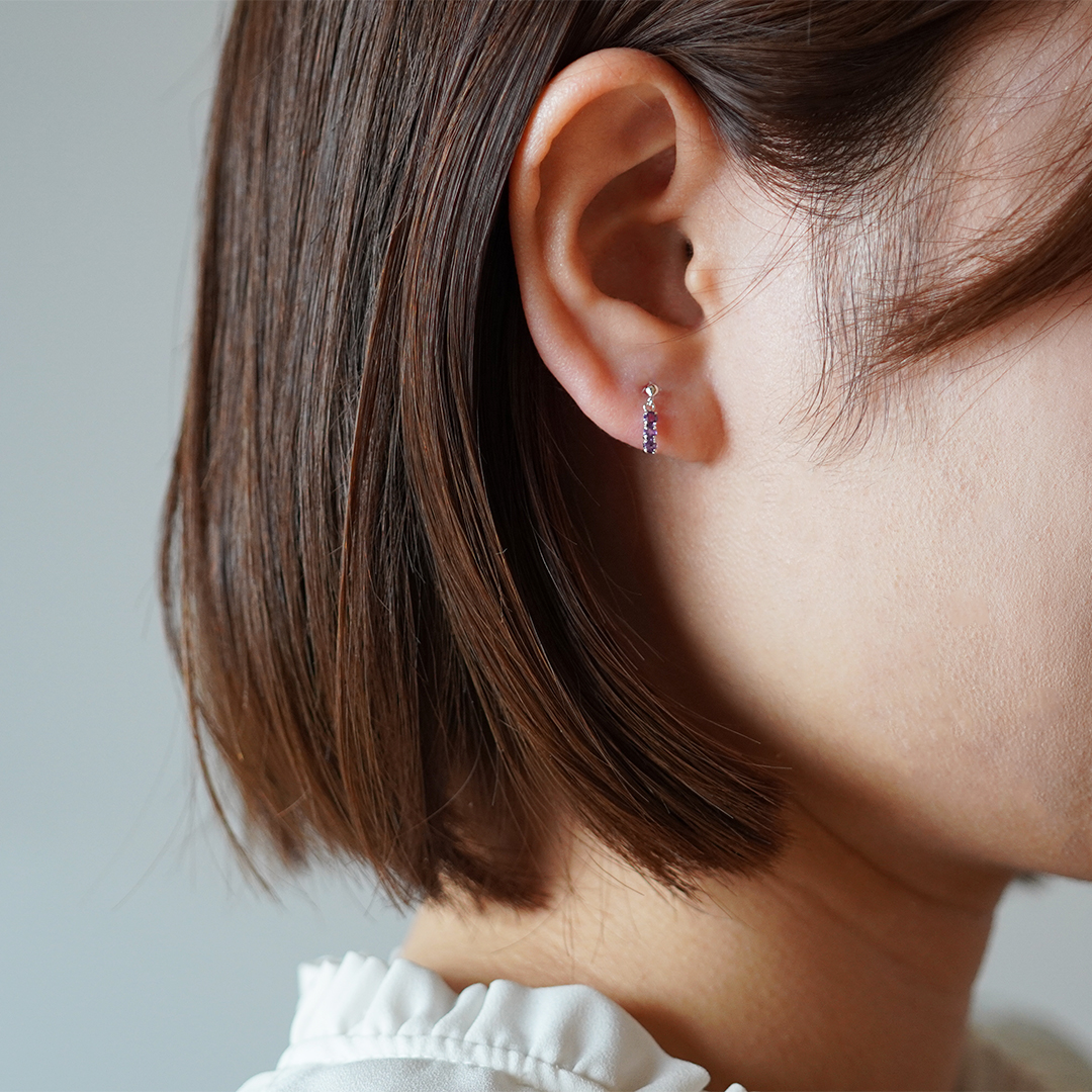 K10 WG アメジスト ピアス  P-11