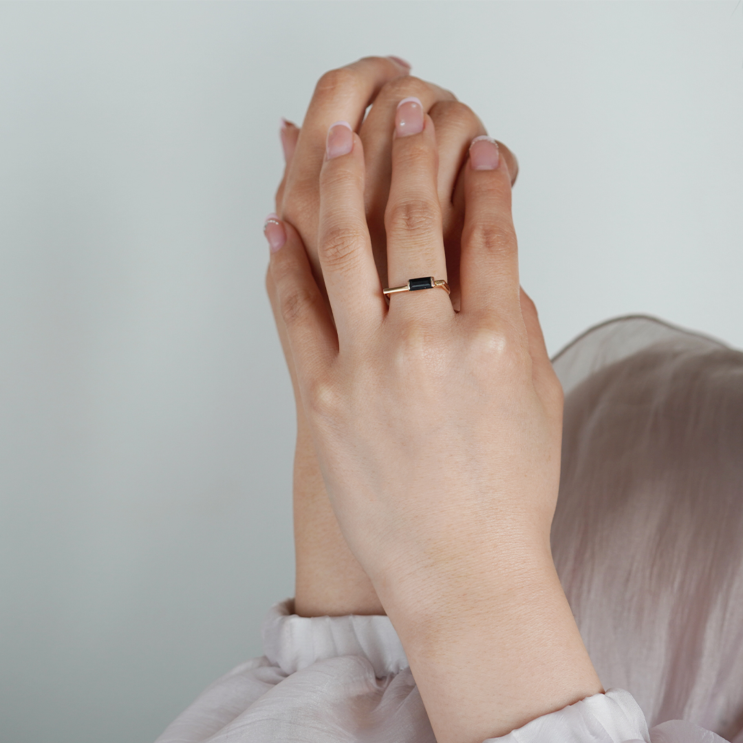 K10 YG オニキス リング R-45