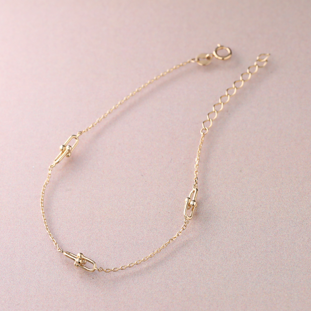 K10 YG ブレスレット  B-68