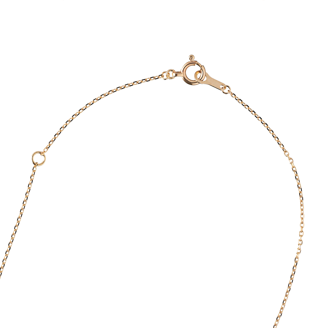 K10 YG シトリントパーズ ネックレス  N-32