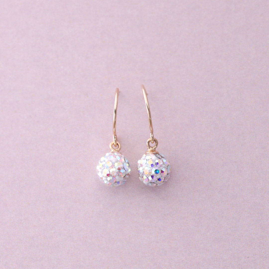 K10 YG ミラーボール ピアス  P-6