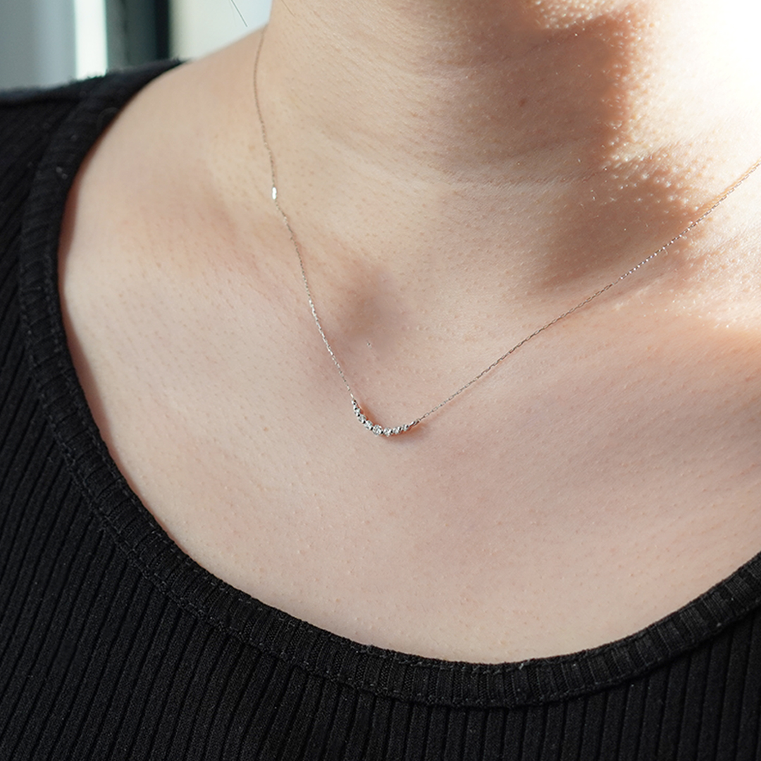 PT900 ダイヤ ネックレス N-72