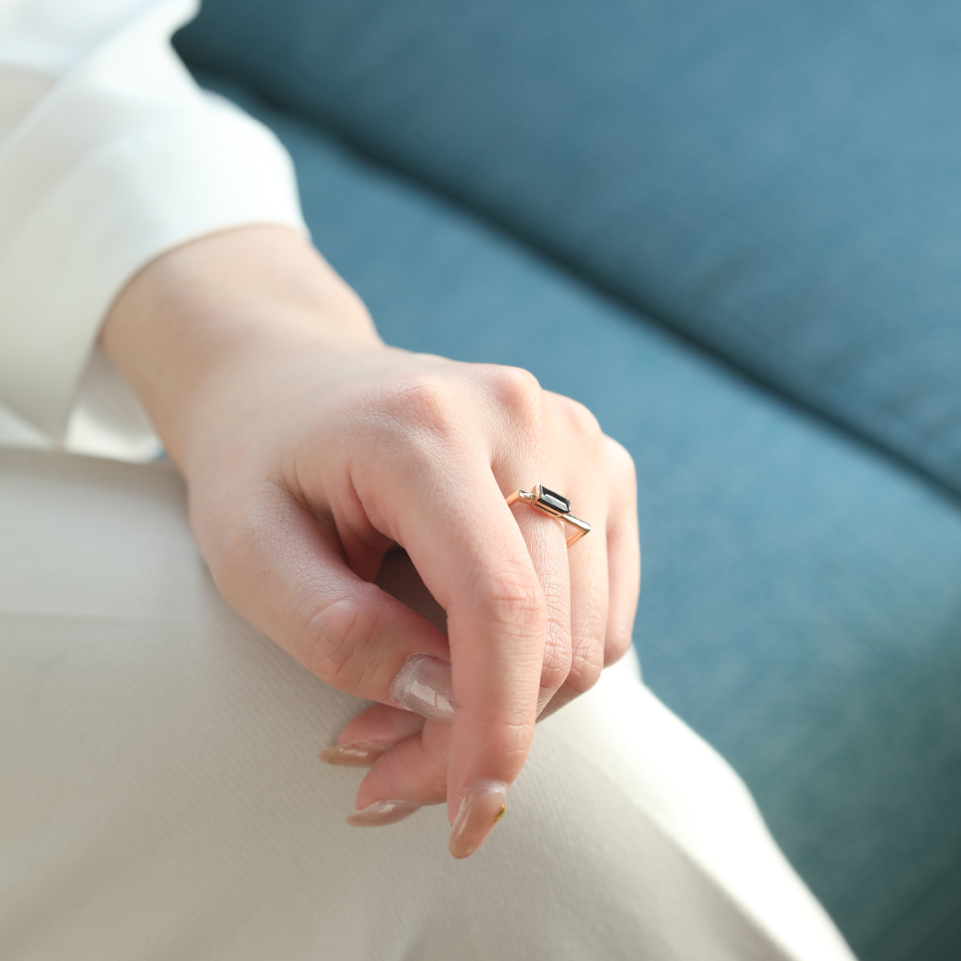 K10 YG オニキス リング R-45