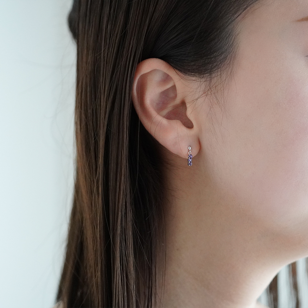 K10 WG アメジスト ピアス  P-11