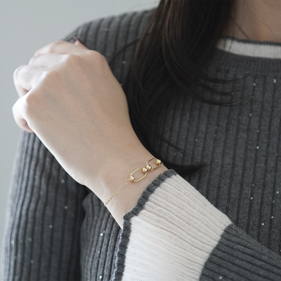 K18 YG ブレスレット  B-24