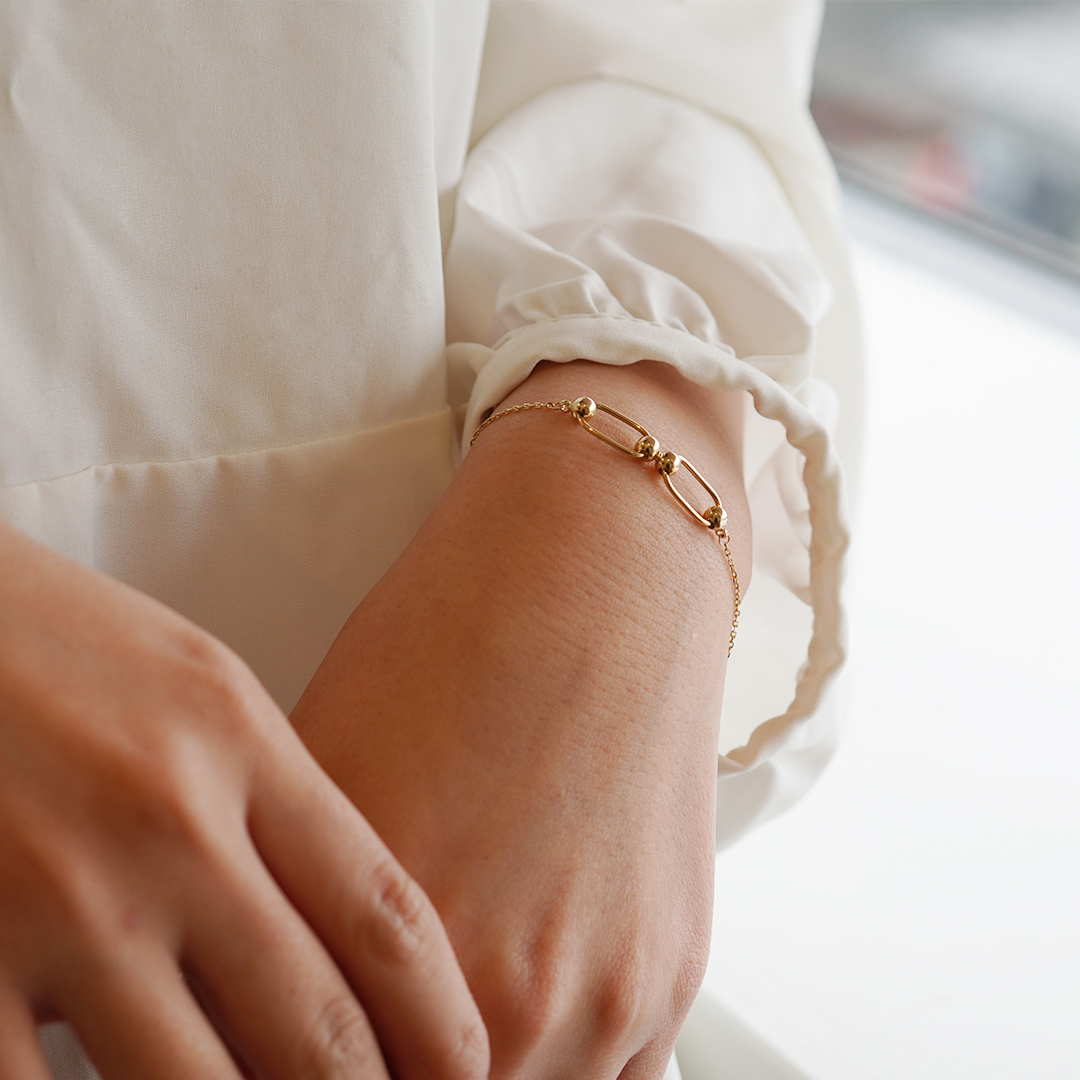 K18 YG ブレスレット  B-24