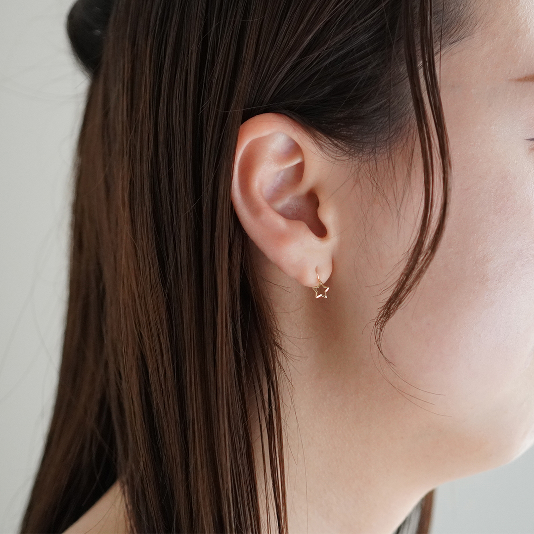 K10 PG スターモチーフ ピアス  P-5