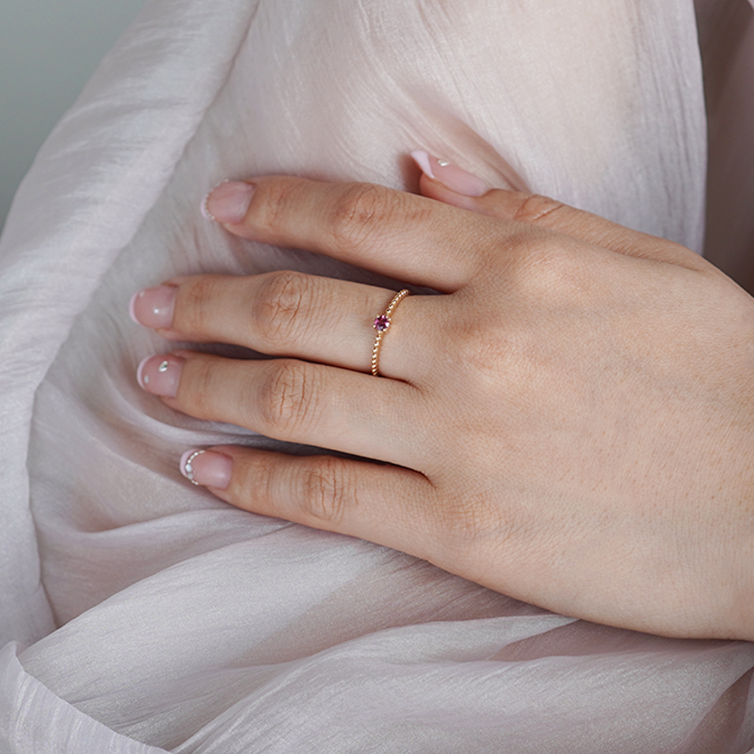 K10 YG ロードライトガーネット リング  R-50