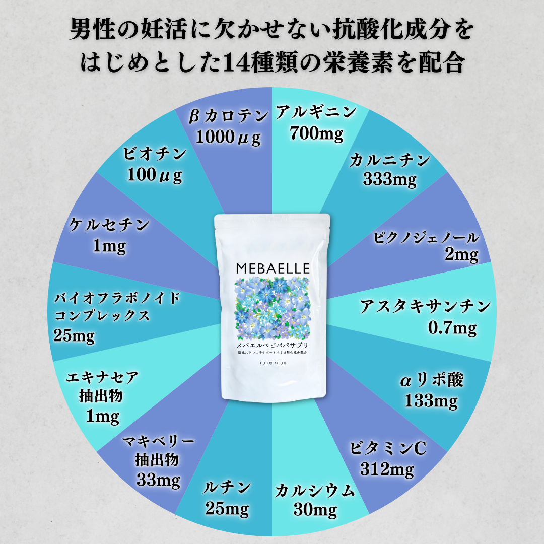 【定期便】メバエルベビパパサプリ（3ヶ月おまとめコース）