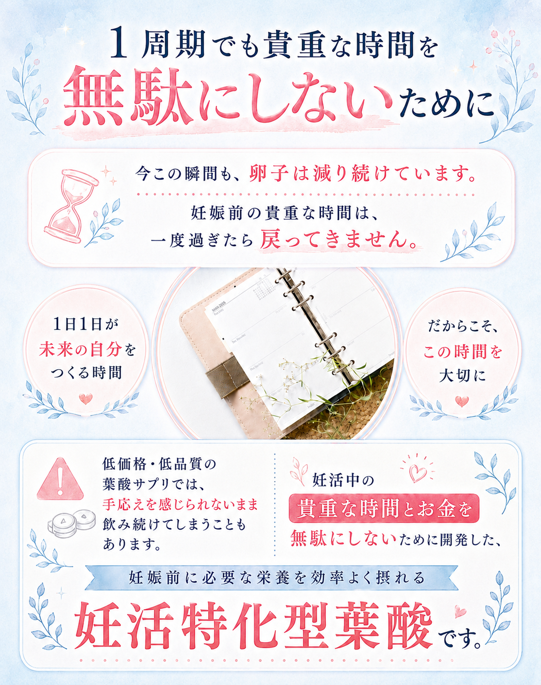 【定期便】メバエル葉酸サプリ（30日分）【1ヶ月コース】