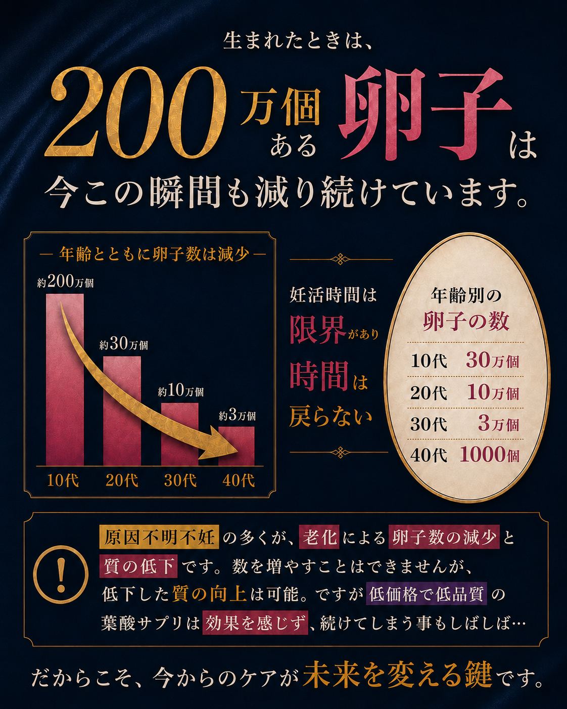 【単発】メバエル葉酸サプリ3個セット（30日分×3袋）