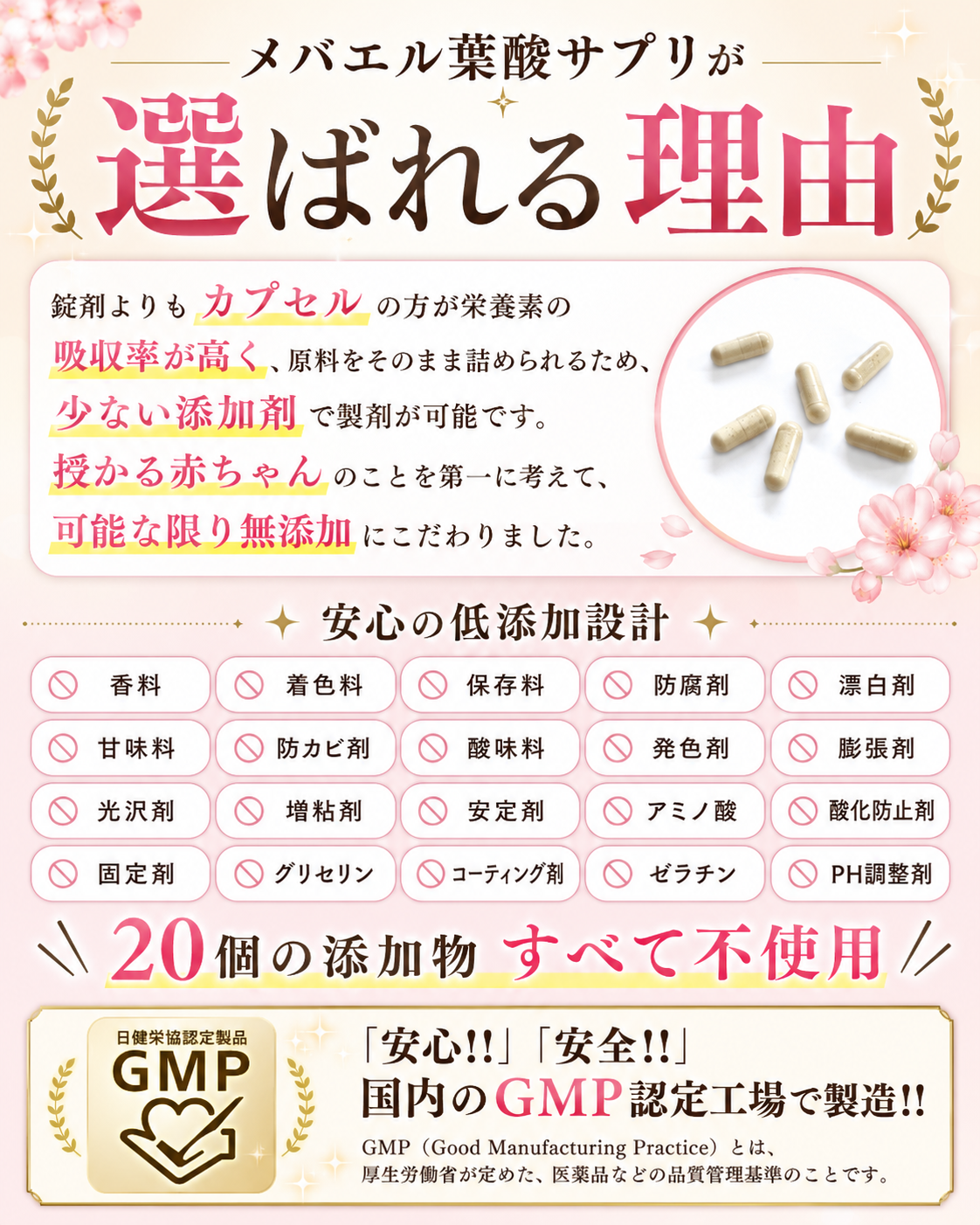 【定期便】メバエル葉酸サプリ（30日分）【1ヶ月コース】