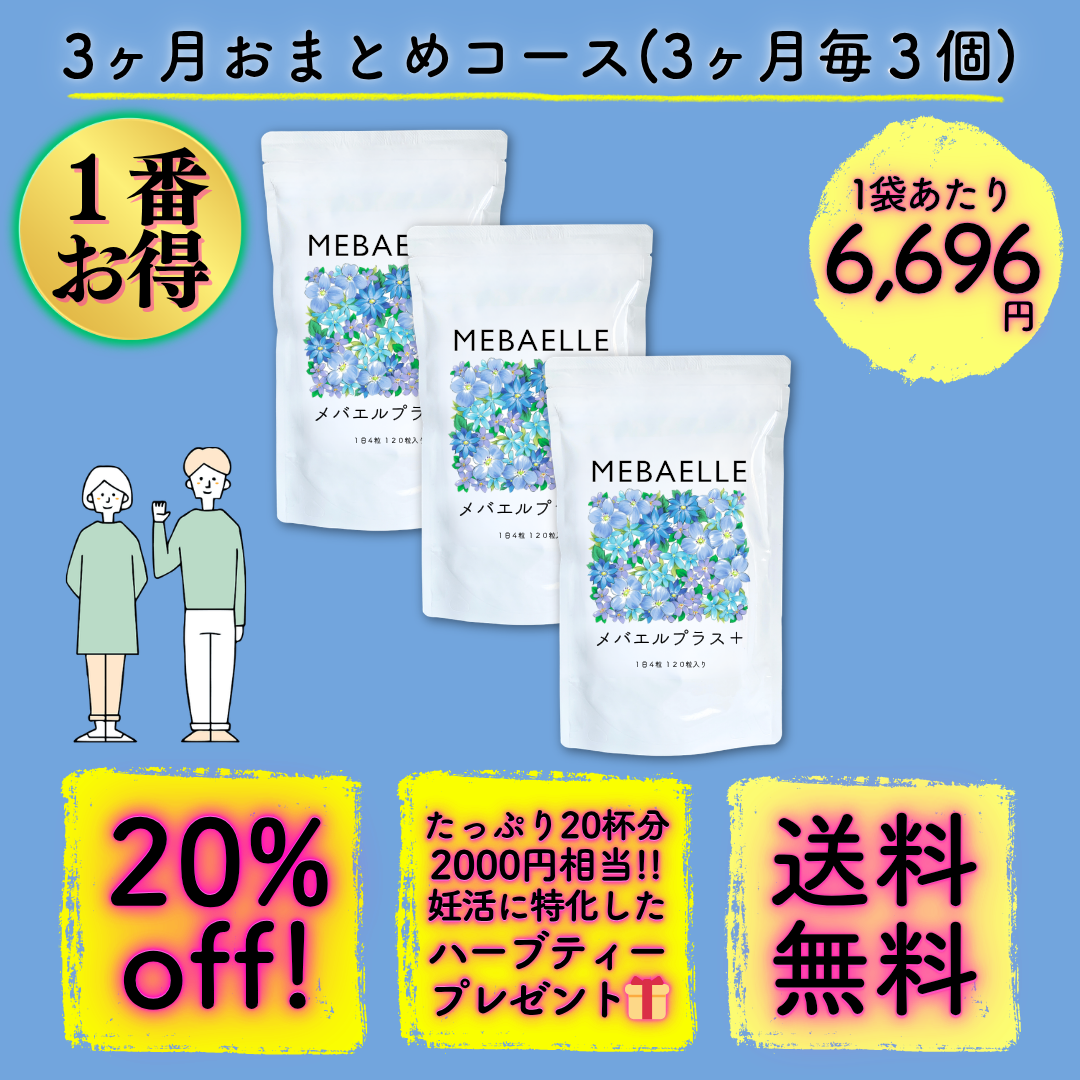 【定期便】メバエルプラス（3ヶ月おまとめコース）